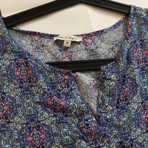 Patterned knit top, M - Picture 2 of 5